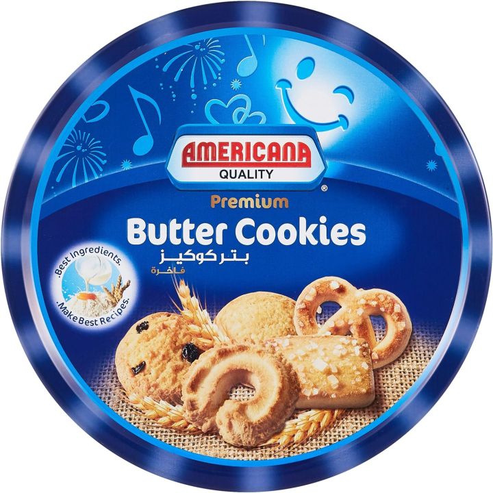 Americana Butter Cookies 454 gram Tin Box