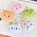 Cute Animal Keychains Plush Rabbit Frog Cat Doll Keychains For Car Keys Accessories Kawaii Small Bear Plush Keychain On Backpack Mzea. 