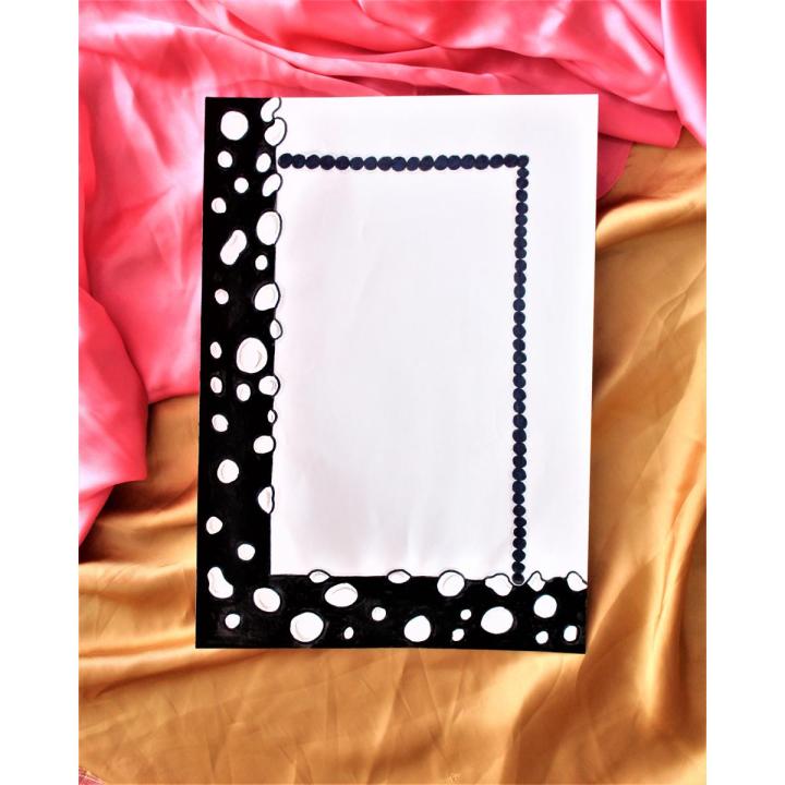 A4 size beautiful floral Assignment page for school and college use