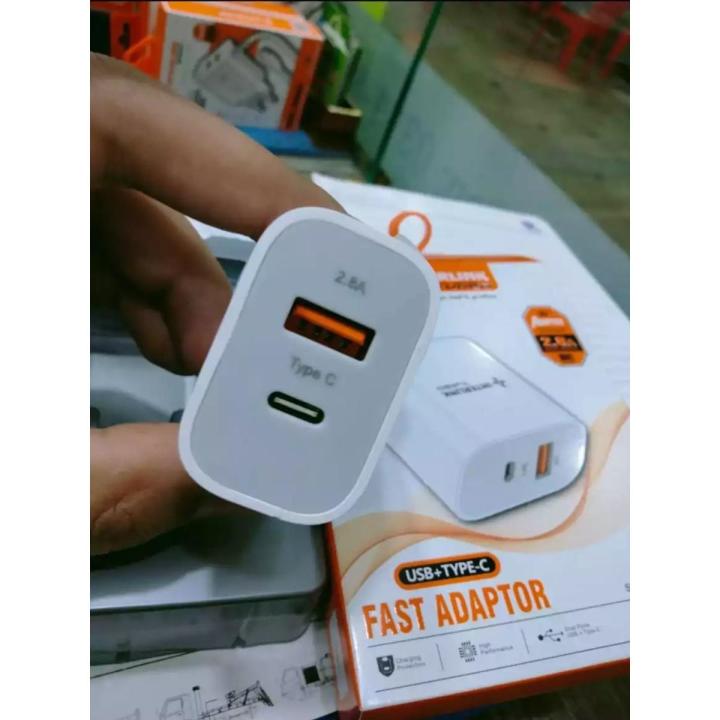 Fast Adaptor - USB+Type-c Turbo Charger Smart Charging INTERLINK - Charger for you