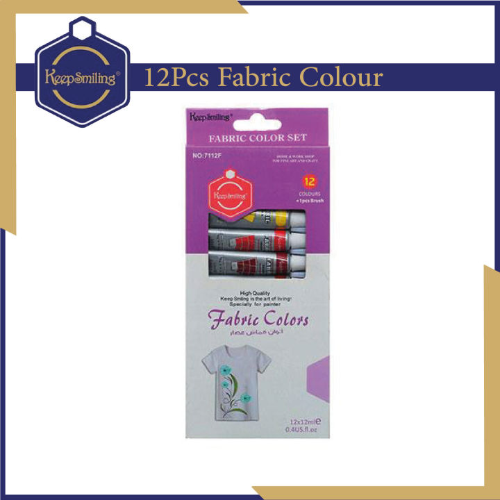 Keep%20Smiling%20Fabric%20Colour%20Paints%20-%20Pack%20of%2012%20(12ML%20in%20each%20tube)%20-%20Image%203