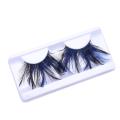 Dramatic Eyelash Extension Feather Eyelashes Extra Long Feather False Lashes Green Masquerade. 