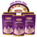 Lazzat Pink Salt 800gm Pouch x 5 with Free Tray. 