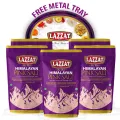 Lazzat Pink Salt 800gm Pouch x 5 with Free Tray. 