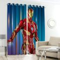 Iron man Digital Printed Curtain Pair. 