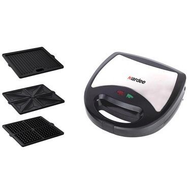 Sandwich Toaster & Panini Maker Grill 3 in 1 with Non Stick Removable Plates