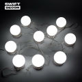 Vanity Light LED Bulbs for Makeup Mirror - Portable Super Bright Mirror Studio Glow 3 Modes for Dressing Table - White, Off White & Yellow with 10 Bulbs Vanity Light By Swift Decor. 