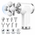 Electric Massager -Gun Massager Deep Tissue Muscle Massager  6 Speed Levels  9 Massage Heads  Rechargeable Portable Body Massage Gun  Full Body Pain Relief  Massager  Massager Machine-6 Speed Quiet Percussion Massage Gun for Pain Relief Gym Recovery. 