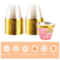 25Pcs Plastic Cups 9 Oz Clear Plastic Glasses Disposable Drinkware Wedding Party Cocktail Cups for Birthday Christmas Anniversary. 