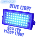 Flood Light Blue Light 4500LM Waterproof IP66 For Outdoor AC 220 50W LED. 