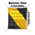 Customized Panaflex Banner Printing (Size 3x3 Feet). 