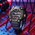 【IKE】SMAEL Sport Watches Waterproof Digital LED Display Analog Alarm Clock 8086 Young Fashion Quartz Wristwatches. 