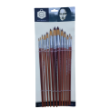 Keep Smiling A5001 13 pcs long round handle pointed shape painting brush. 