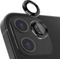 Camera Lens Protector for iPhone 11, [Anti-Scratch] Premium Tempered Glass Film Aluminum Alloy Lens Ring Cover, Black Covered Edge (2 Pack). 