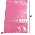 Large Pink Flyer Bags | Courier Flyers With Pocket | Size 12 x 16 inches | 100 Pieces. 