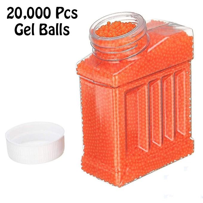 20000 Pcs Gel Balls for Gel Blaster Gun Gel Beads-Gel Bullets Ball Water Play Beads Crystal Water Beads for Toy Twink-Gel Sprayer Blaster Refill-Compatible with Gel Ball Blaster- 7-8mm