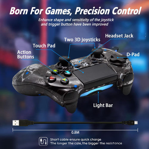 PS4%20Wireless%20Controller%20Black%20Skull%20Series%20Dual%20Vibration%20High%20Performance%20Gaming%20Controller%20for%20Playstation%204%20-%20Image%203