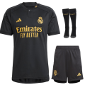 Real Madrid T-shirt and Shorts Football Kit away new design 2023/2024 Adults and Kids Sizes Available. 