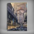 Building Painting Spiral Notebook - 7334. 