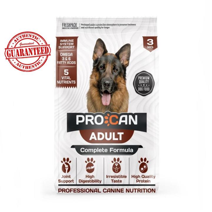 PROCAN Adult Dog Food - Complete nutrition balanced dry dog food For your pet
