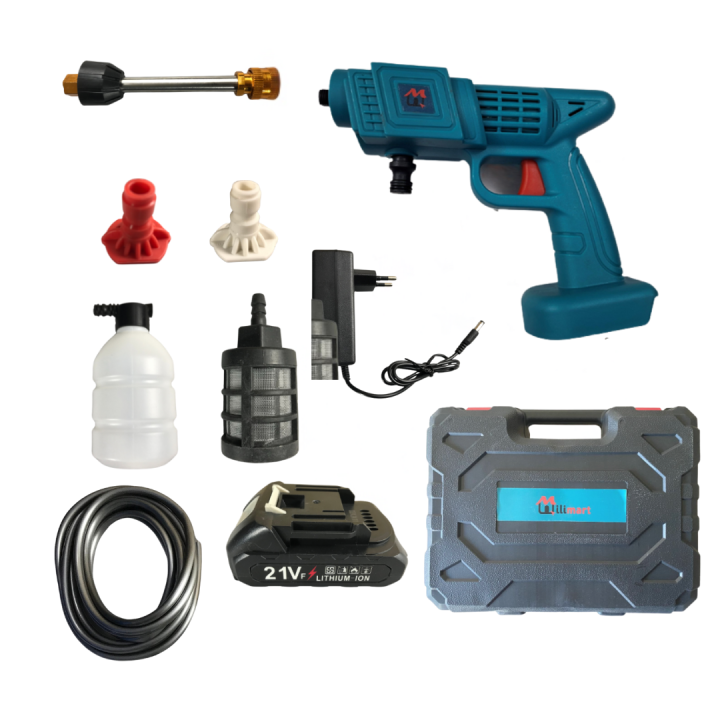 Durable Pressure Car Washing Gun-2025 New High Pressure Portable Car Washer Gun- Car Power Washing Tools- Rechargeable-Portable-Car Wash Spray Gun- Car Washing, Flower Watering, Floor Cleaning, Solar Panel Cleaner