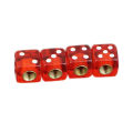 4PCS Dice Universal Tire Valve Caps Car, Truck, Bike Wheel Car Accessories - Tire Air Valve Covers for Car Rims & Bicycle Tires. 