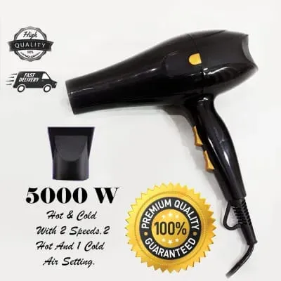 1000W Professional Hair Dryer – Hot & Cold Air Blow Dryer – Lightweight ...