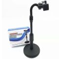 MOBILE STAND SMARTPHONE ROUND BASE L8 RETRACTABLE MULTIFACTIONAL MOBILE HOLDER STAND. 