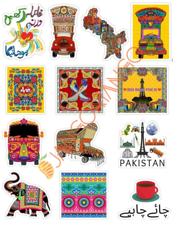 10%20Pcs%20Pakistani%20Truck%20Art%20Stickers%20Pack%20For%20Laptop,Desk,%20Notebook%20and%20%20Mobile%20covers%20DIY%20Stickers%20-%20JangoMango%20Store%20-%20Image%202