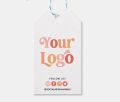 100 Pcs Rectangular Custom hang tag printing. 