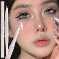Ultra Thin White Diamond Lying Silkworm Pen 2-in-1 Eye Shadow Brightening Highlighter Gel Smooth Liquid Brown Makeup. 