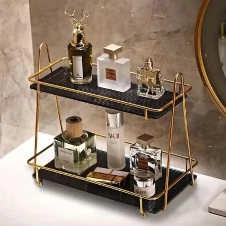 Cosmetic%20Storage%20Shelves%20%20Makeup%20Organizer%20Rack%20%20Acrylic%20&%20Metal%20(2-Tier)%20-%20Image%202