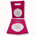 BUTTERFLY THEME FABRIC MATERIAL GOODY BAGS ( PACK OF 10 ). 