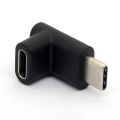 QUANBU 90 Degree Type C Adapter, USB C Male to Female Adapter Upward and Downward Angled USB-C Adaptor USB 3.1 Type-C Connector. 