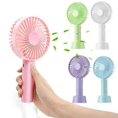 mini fan Portable Mini Fan, rechargeabe fan Usb Charging with rechargable battery - Hand fan rechargeable Mini / Rechargeable fan for kids, kids school fan
