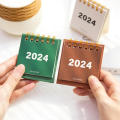 2024 Mini Calendar INS Minimalist Creative Portable Small Calendar Desktop. 