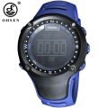 Ohsen Silicone Men's Watch Big Round Dial Casual Sport 50m Waterproof Outdoor Men Wrist Watch Led Electronic Digital Watches. 