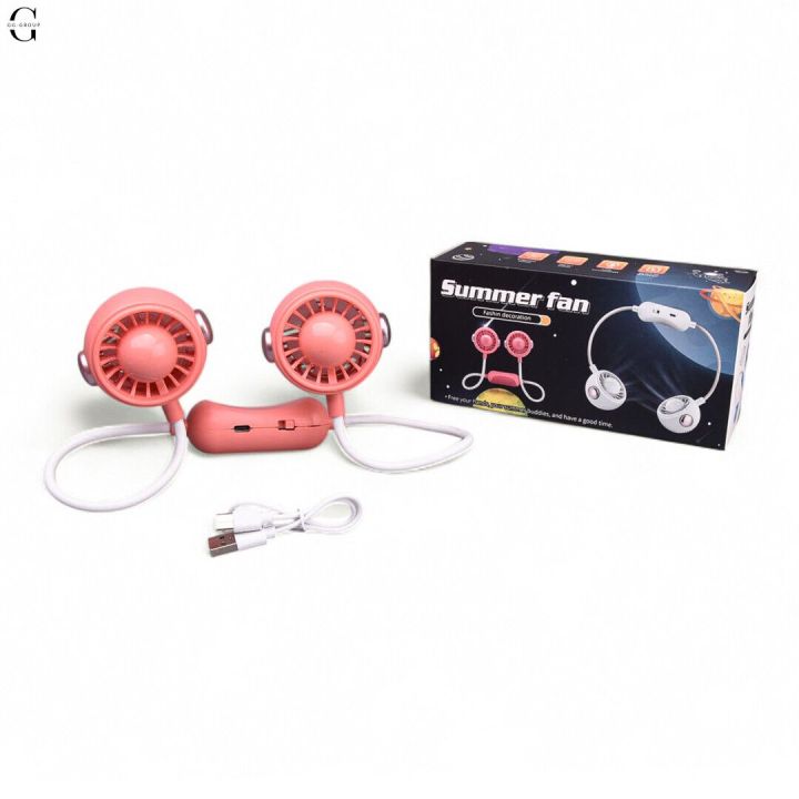 Portable%20Neck%20Fan%20Rechargeable%20USB%20Mini%20Hanging%20Fan%20%7C%20Dual%20Head%20Wearable%20Cooling%20Fan%20%7C%203%20Speed%20Hands%20Free%20Summer%20Fan%20for%20Travel%20Office%20Gym%20Outdoor%20-%20Image%202