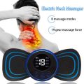 Mini Body Massager for Back Pain Relief Portable Mini Electric Neck Massager EMS Massage Patch for Muscle Pain Relief EMS Body Massager For Men & Women Rechargeable Mini Massager Pain Relief for Neck, Back, Shoulders, Foot, Legs. 