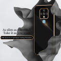 For Tecno Camon 16 SE Back Cover Luxury 6D Plating Square Frame Shiny Case Camera Lens Protection Soft Silicone Mobile Phone Cases. 