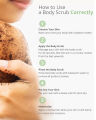 Imported Body Scrub For Hand Foot Body Deep Cleansing Scrub for Full Body 350ml. 