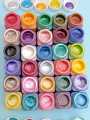 Pack Of 30 Metallic Acrylic Paint - Calligraphy - Fabric Paint - Glass Paint - Wood Paint - Canvas Paint - Metal Paint - 35ml Each. 