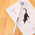 4pcs Cartoon Cute Cat Pen Korean Student Stationery Advertising Creative Bent School Office Writing Supplies Gel Birthday Gift. 