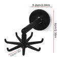360 Degrees Adhesive Hook Kitchen Bathroom Storage Hanger Wall Hanging Cabinet Shelf Rotating Folding Hooks Foldable Rotatable Mounted Organizer Holder Moisture Proof Swivel Seamless Hangers Mount Adhesive Strong Bearing Manual Detachable. 