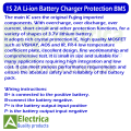 1S 2A 3.7V Lithium Battery Charger Protection Board BMS Module for 1 pcs 18650 Li-ion Battery Cell Charging 3.7V 4.2V by Electrica. 