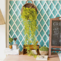 Artificial Plant Home Garden Wedding Decor Garden Wall Party Decoration Hanging Ivy Leaves Artificial Silk Flower Vine Artificial Green Plants. 