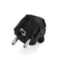 1pcs EU 4.8mm 16A Male Outlets Rewireable Power Plug Schuko France Germany Adapter Extension Cord Connector Plug. 