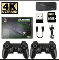 Retro Handheld Game Stick With Arcade Game Stick Console With 19000 + Games 4K High Resolution 64G 2.4G Wireless Controllers Just Plug and Play Video Games for Led-TV. 