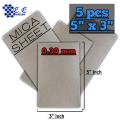 5PCS MICA SHEET for Microwave Oven Mica Plate Sheet Replacement Repairing Accessory SIZE 5"x3", Thickness 0.30.. 
