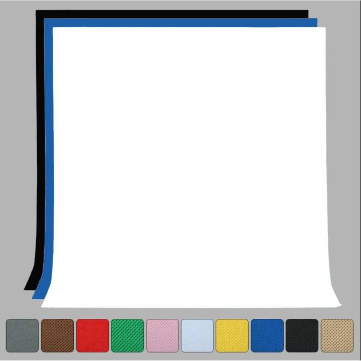 5x8ft Photography Photo Studio Background Backdrop all colors Green Black White Grey Red Orange Blue Pink Brown Parrot Non-woven Solid Color Green Screen Chromakey multi color Cloth with Adhesive wall Clips